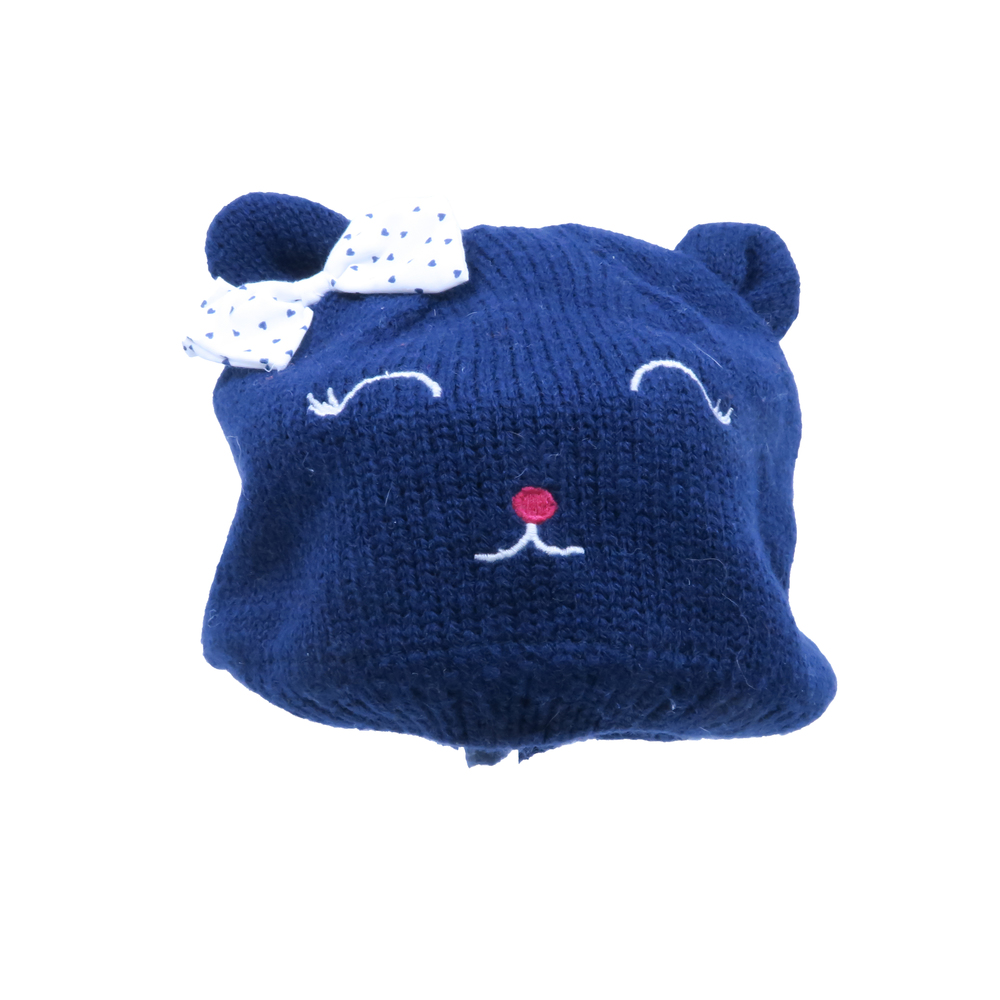 Grain de Ble Girls Blue | Cat Hat size: 3-6 Months